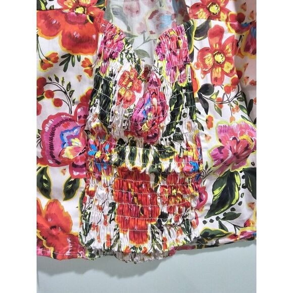 LEOTA Elsa Floral Print Stretch Organic Cotton Top Size 2X NWT MSRP $138 - Picture 11 of 13